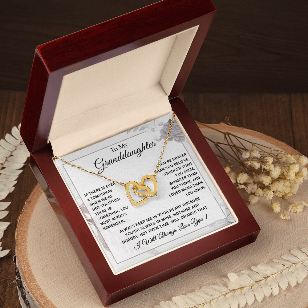 To My Granddaughter Necklace, Xmas Birthday Gift For Granddaughter from Grandma