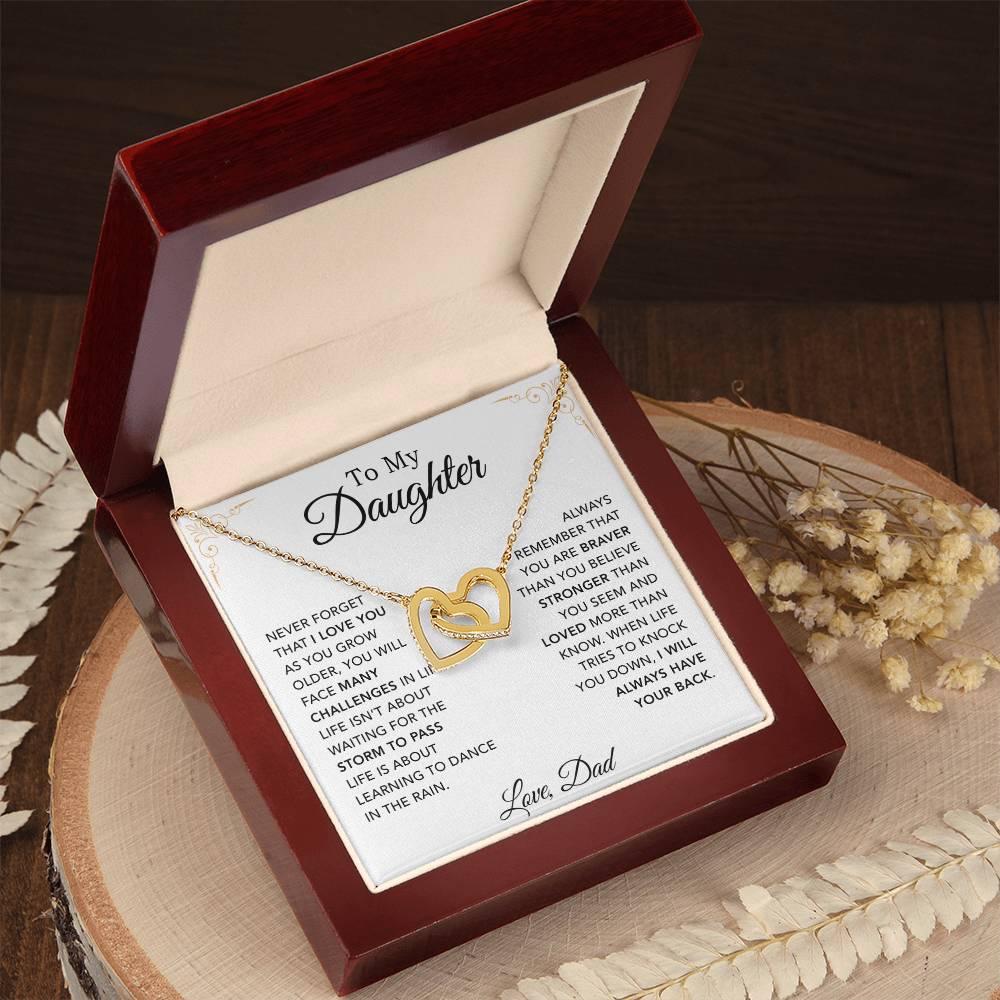 To My Daughter Necklace, Daughter Father Necklace, Daughter Gift From Dad 30_8