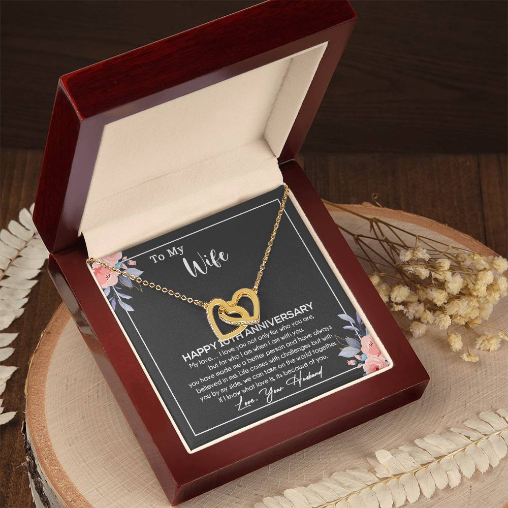 10th Anniversary Gift For Wife Necklace, 10 Year Anniversary, 10th Wedding Gift