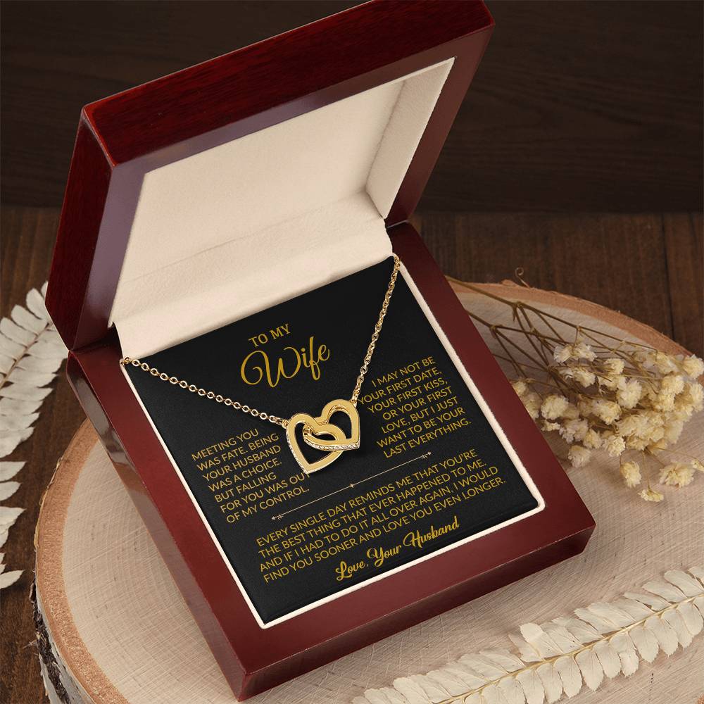 To My Wife Necklace, Gift For Wife, Anniversary Gift For Wife, Necklace For Wife 6_9_Gold