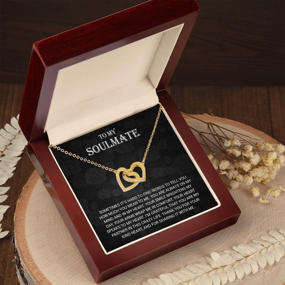 To My Soulmate Necklace, Valentines Day Gift, Gift For Wife, Anniversary Gift