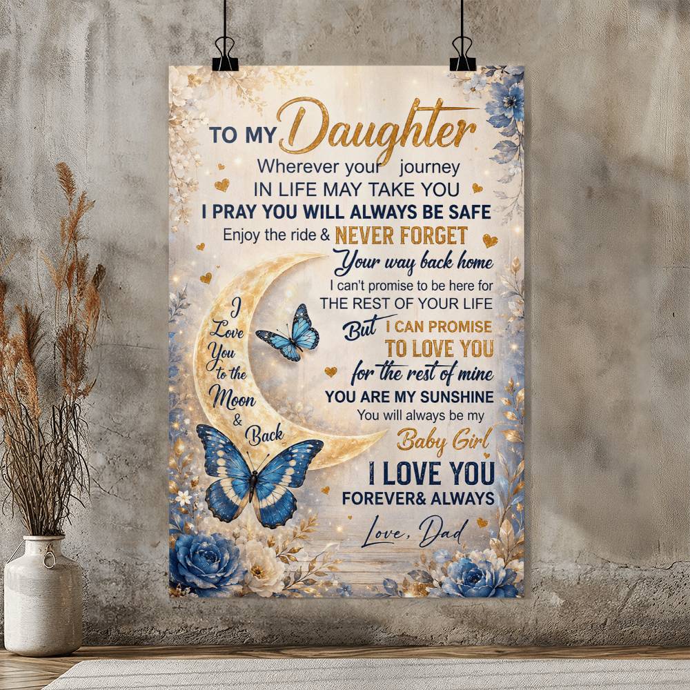 My Dear Daughter A Moment From Dad Poster