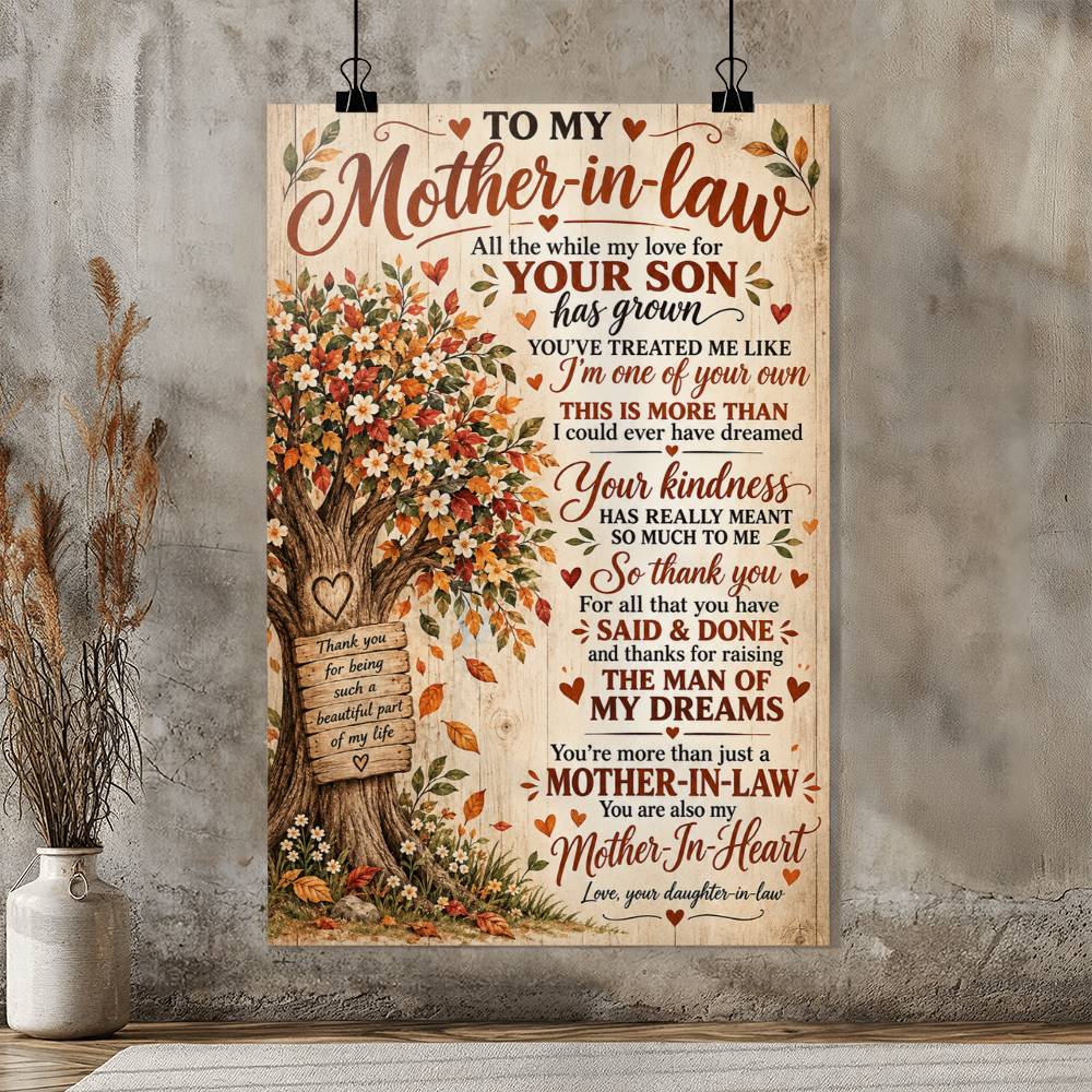 To My Mother-in-Law Poster