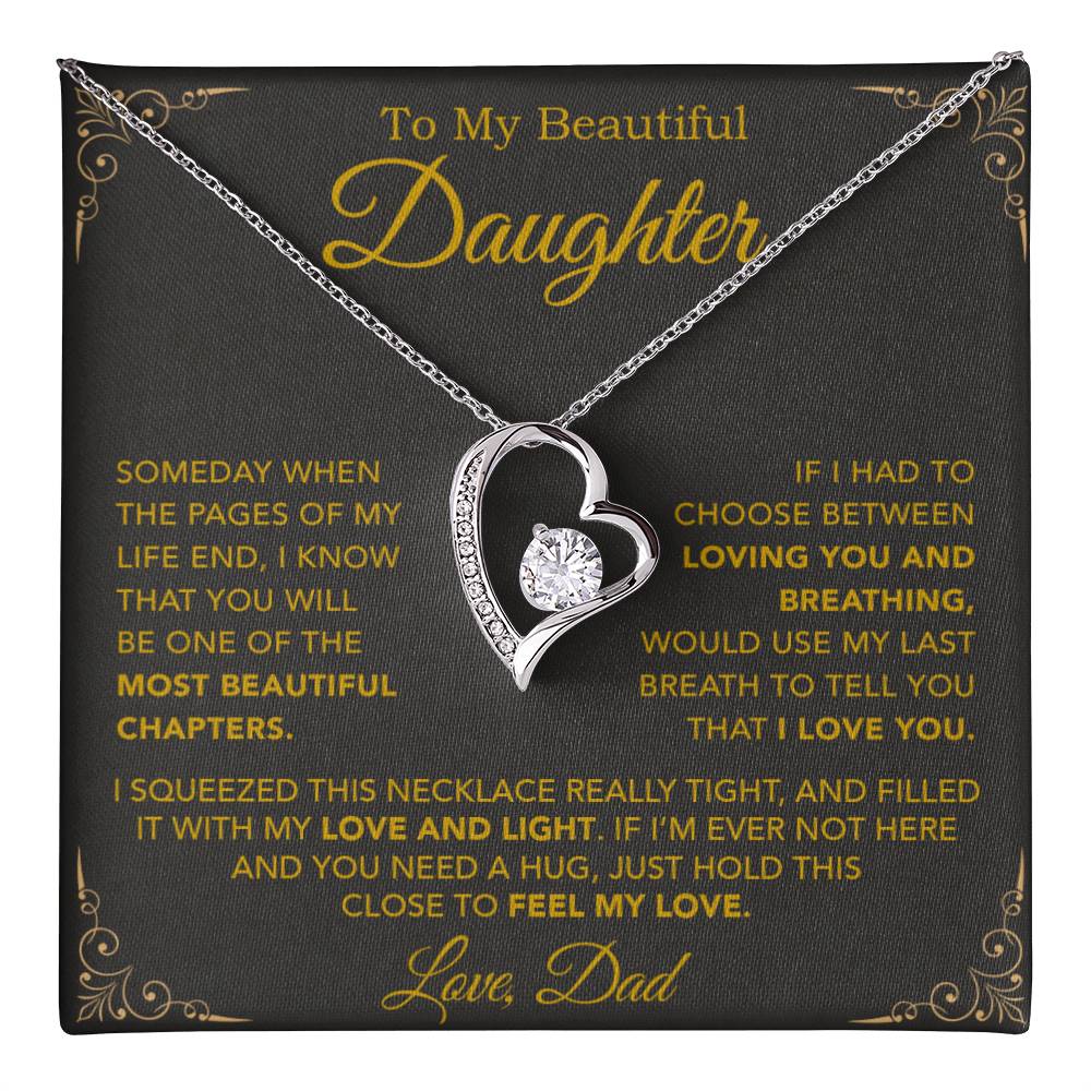 To My Daughter Necklace, Daughter Father Necklace, Daughter Gift From Dad 25_9