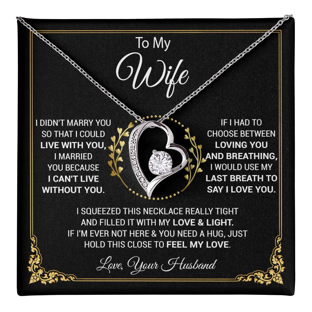 To My Wife Necklace, Wife Gift From Husband, Wife Husband, Christmas Gift