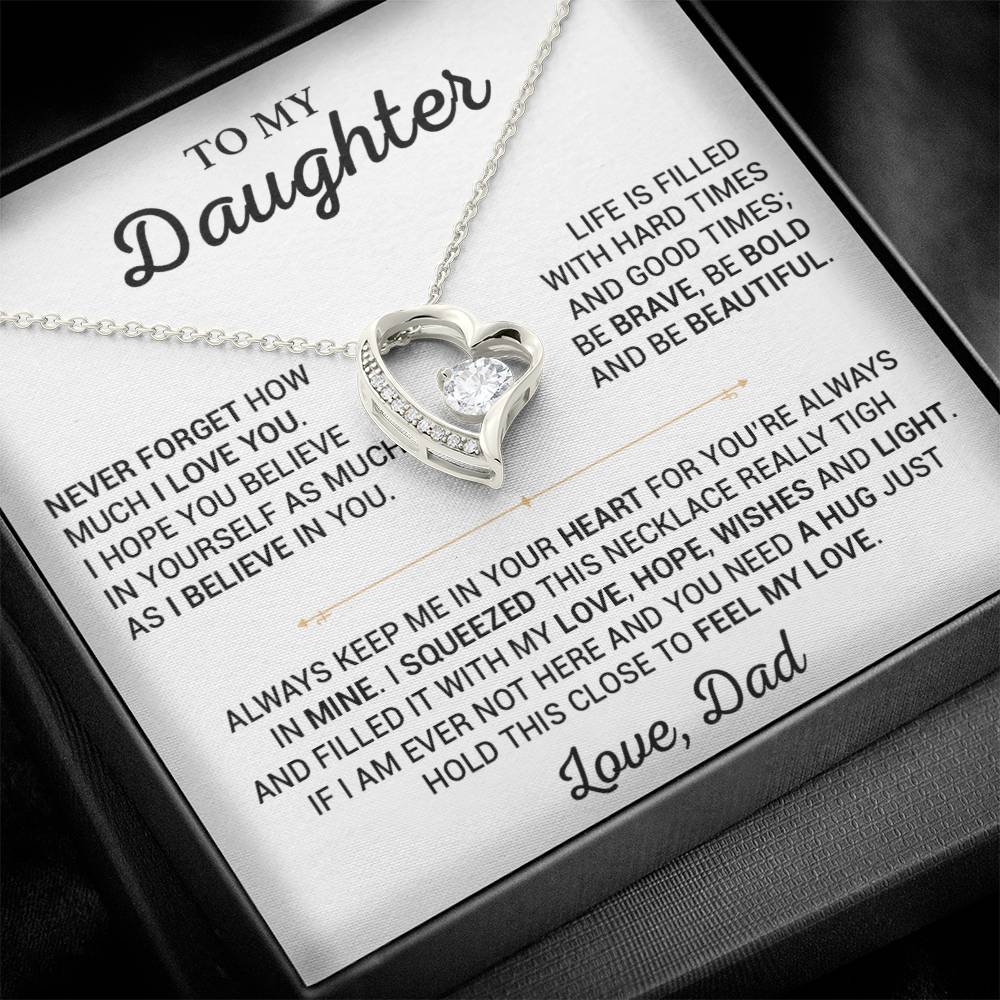 To My Daughter Necklace, Gift for Daughter from Dad,Daughter Father Necklace 20_7