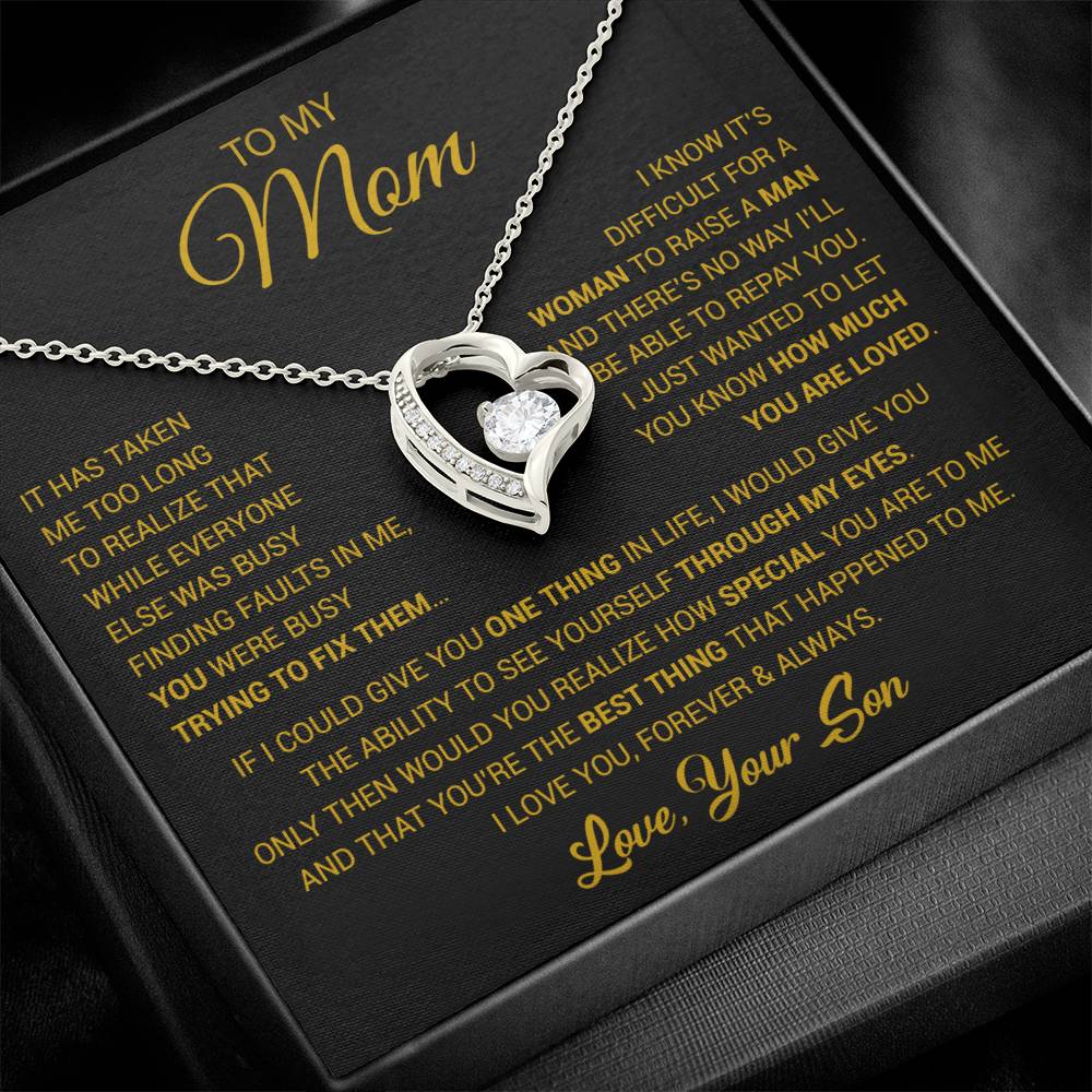 To My Mom Necklace, Mama, Gift From Son For Birthday, Mother 's Day Gift 26_2_Gold