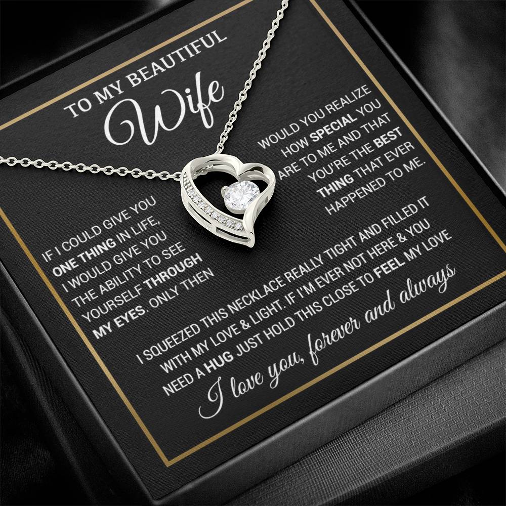 To My Wife Necklace, Christmas Gifts For Women, Anniversary Gift For Wife 5_11_Black