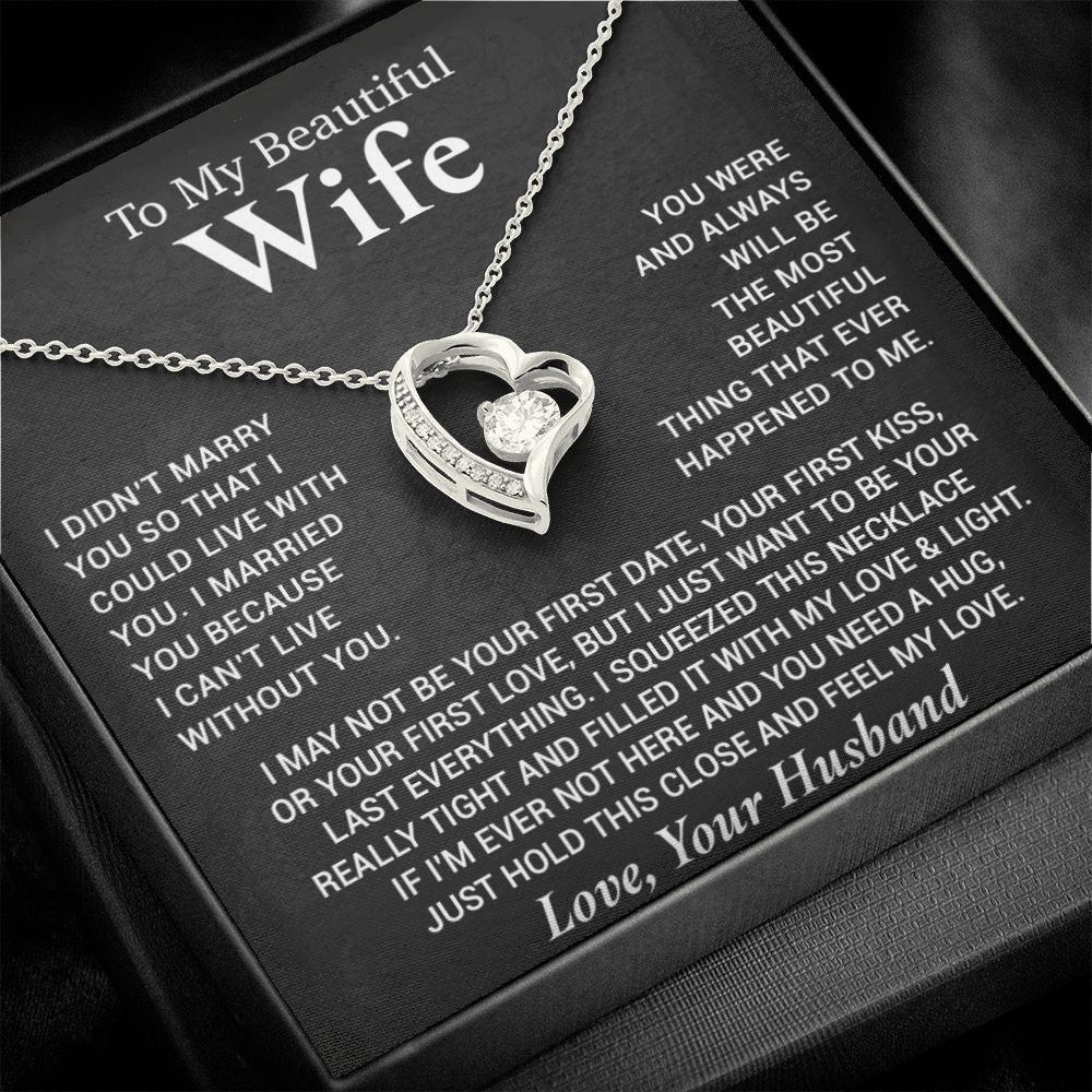 To My Wife Necklace, Anniversary Gift For Wife, Wife Birthday, Gift For Wife99