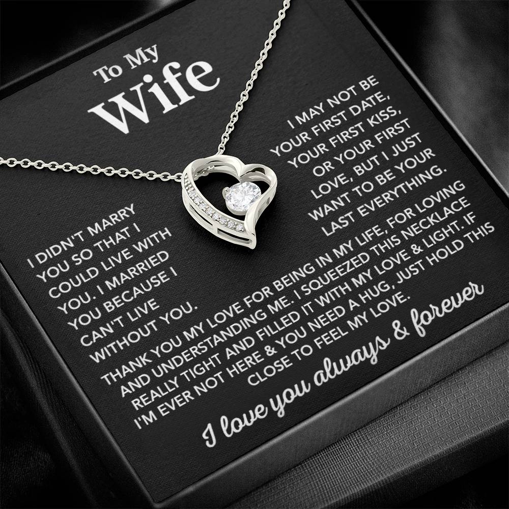 To My Wife Necklace, Wife Gift from Husband, Gift For Her, Gift For Wife