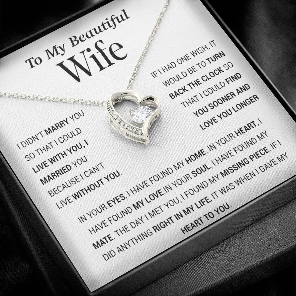 To My Wife Necklace, Gift For Wife, Anniversary Gift For Wife, Christmas Gift 27_11_Tim
