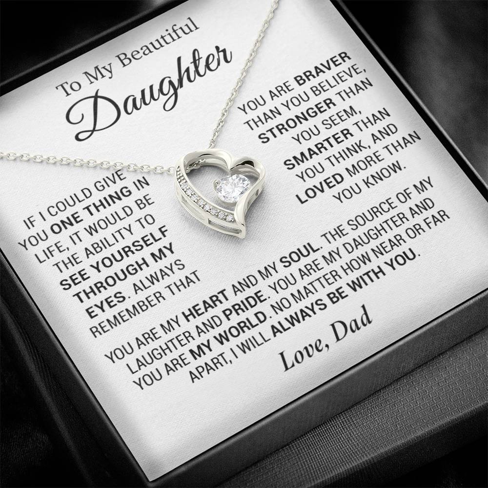To My Daughter Necklace, Daughter Father Necklace, Daughter Gift From Dad 7_12