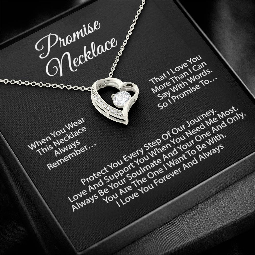 Promise Necklace For Soulmate, Valentine Gift, Birthday Gift, Anniversary Gift