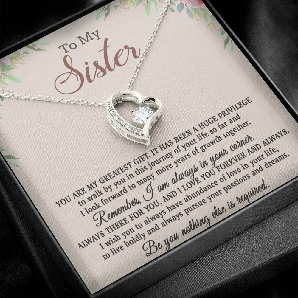 To My Sister Necklace, Brother to Sister, Birthday gift For Sister from Brother 26_8