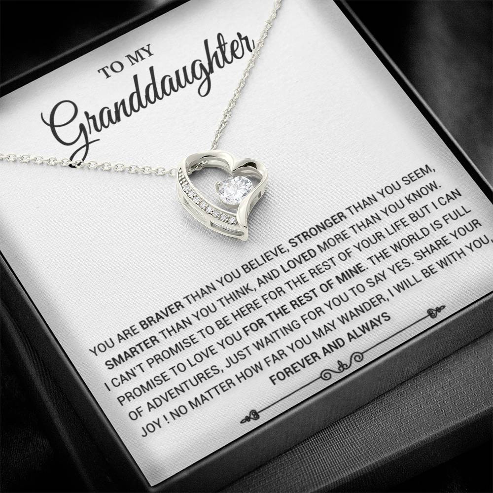 To My Granddaughter Necklace, Birthday Gift For Granddaughter, Birthday Gifts 21_8