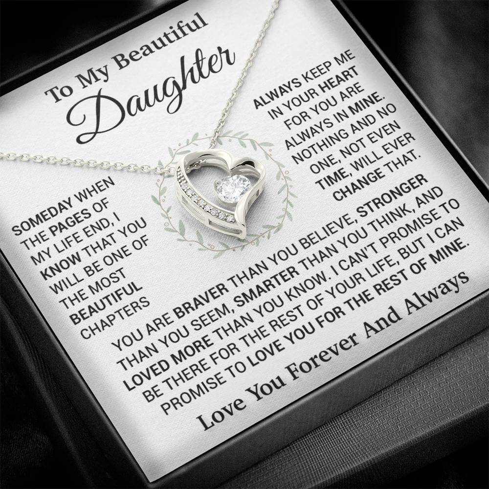 To My Daughter Necklace, Birthday Gift For Daughter, Daughter Gift, Daughter Necklace 16_11