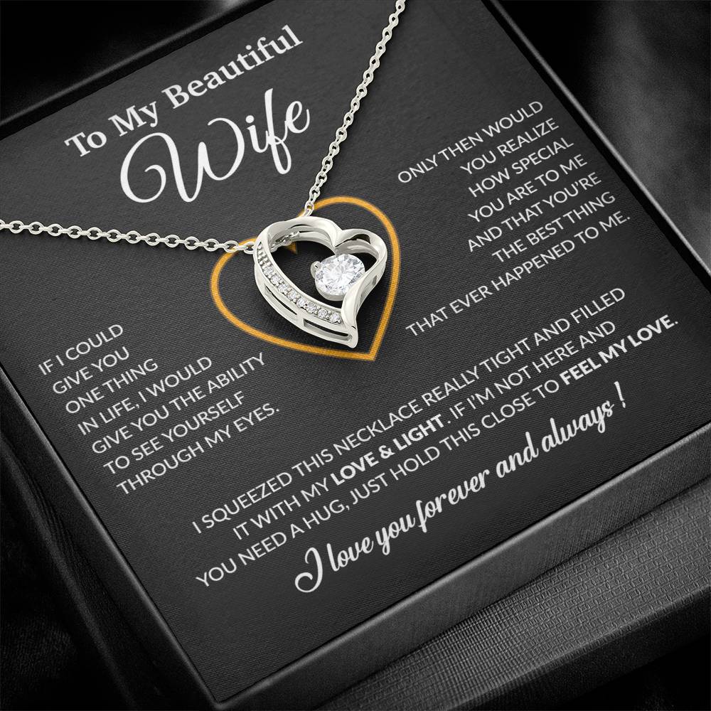 To My Wife Necklace, Christmas Gifts For Women, Anniversary Gift For Wife 22_12_Black