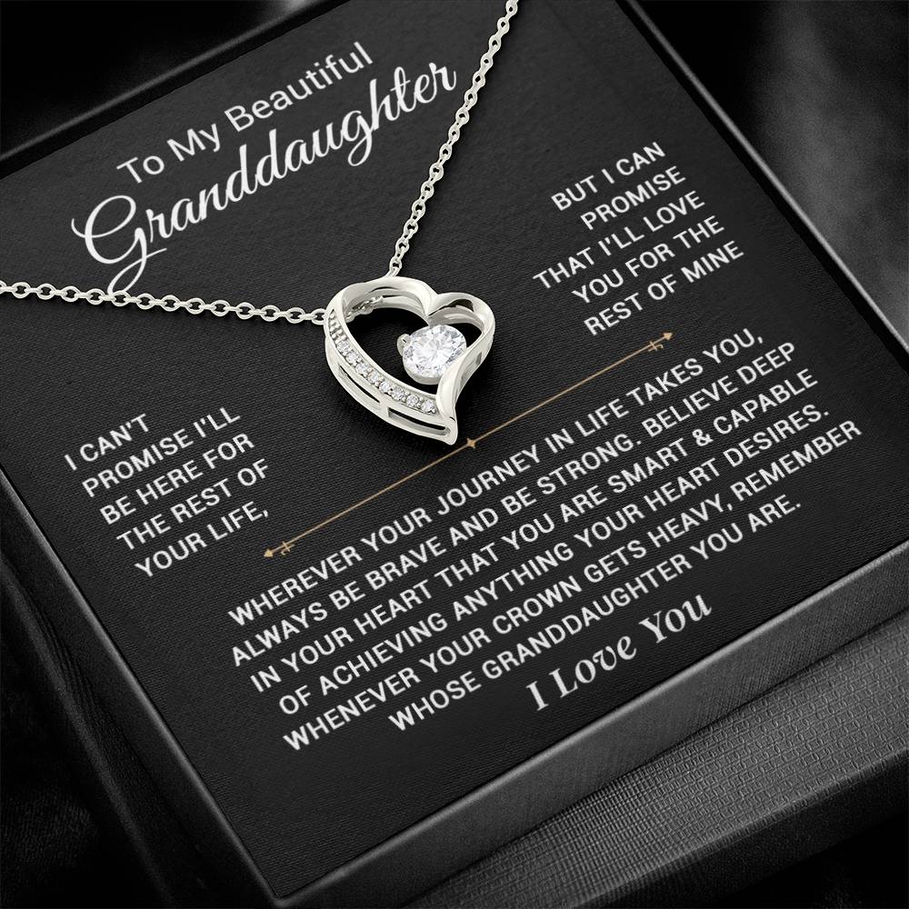 To My Granddaughter Necklace, Granddaughter Gift from Grandpa, Christmas Gift 8_11