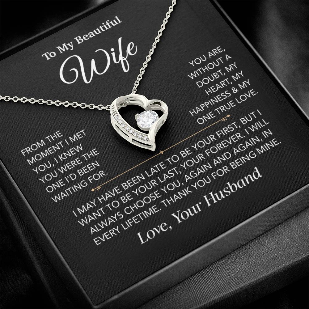 To My Wife Necklace, Christmas Gifts For Women, Anniversary Gift For Wife 27_12_Black