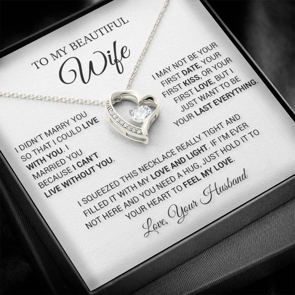 To My Wife Necklace, Wife Christmas Gift, Gift For Her, Christmas Gift