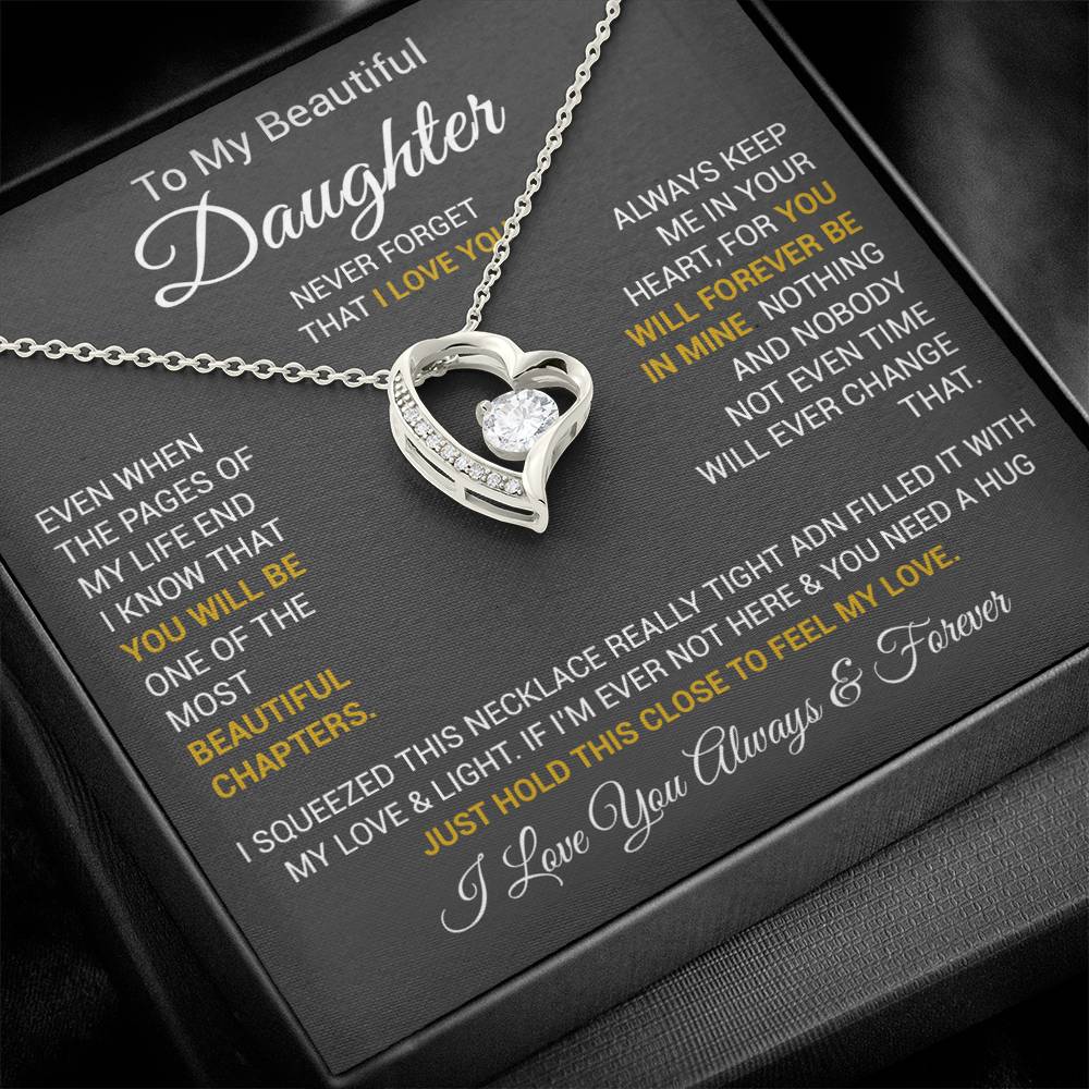 To My Daughter Necklace, Daughter Father Necklace, Daughter Gift From Dad, Mom 2_10