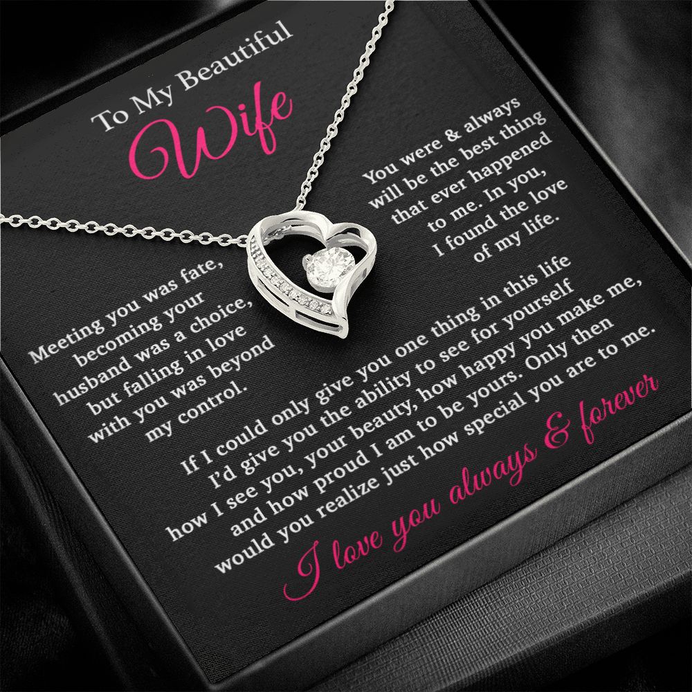To My Wife Necklace Anniversary Gift For Wife, Birthday Gift For Wife, Gift For Wife, Necklace For Wife, Gift For Wife Birthday