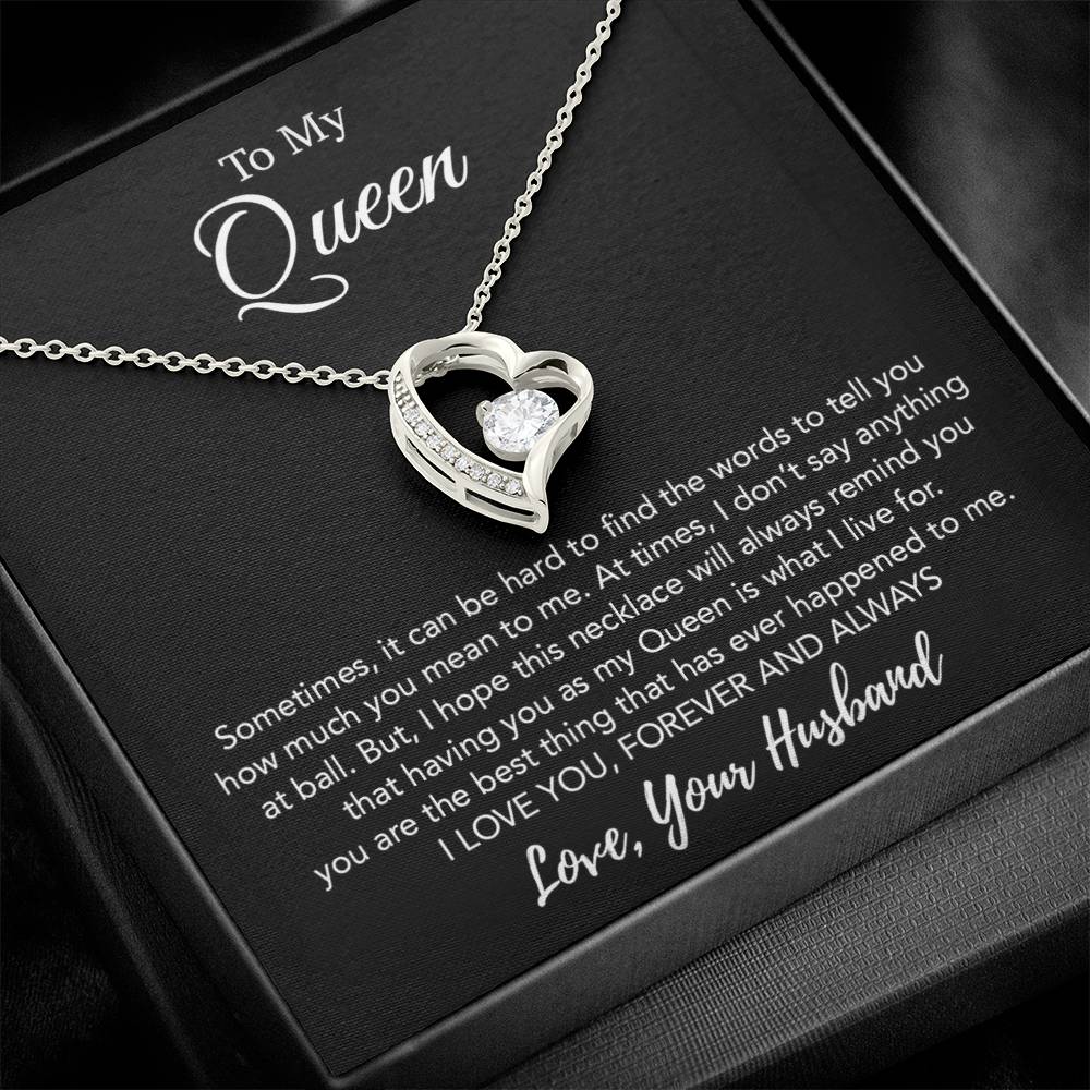To My Queen Necklace, Anniversary Gift For Wife, Girlfriend Necklace, Birthday Gift For Wife 21_1