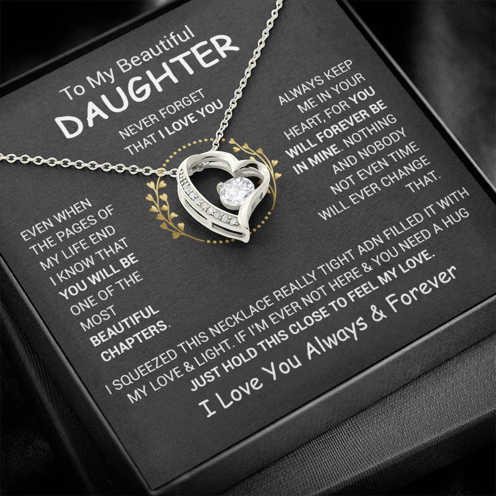 To My Daughter Necklace, Daughter Father Necklace, Daughter Gift From Dad, Mom 13_12