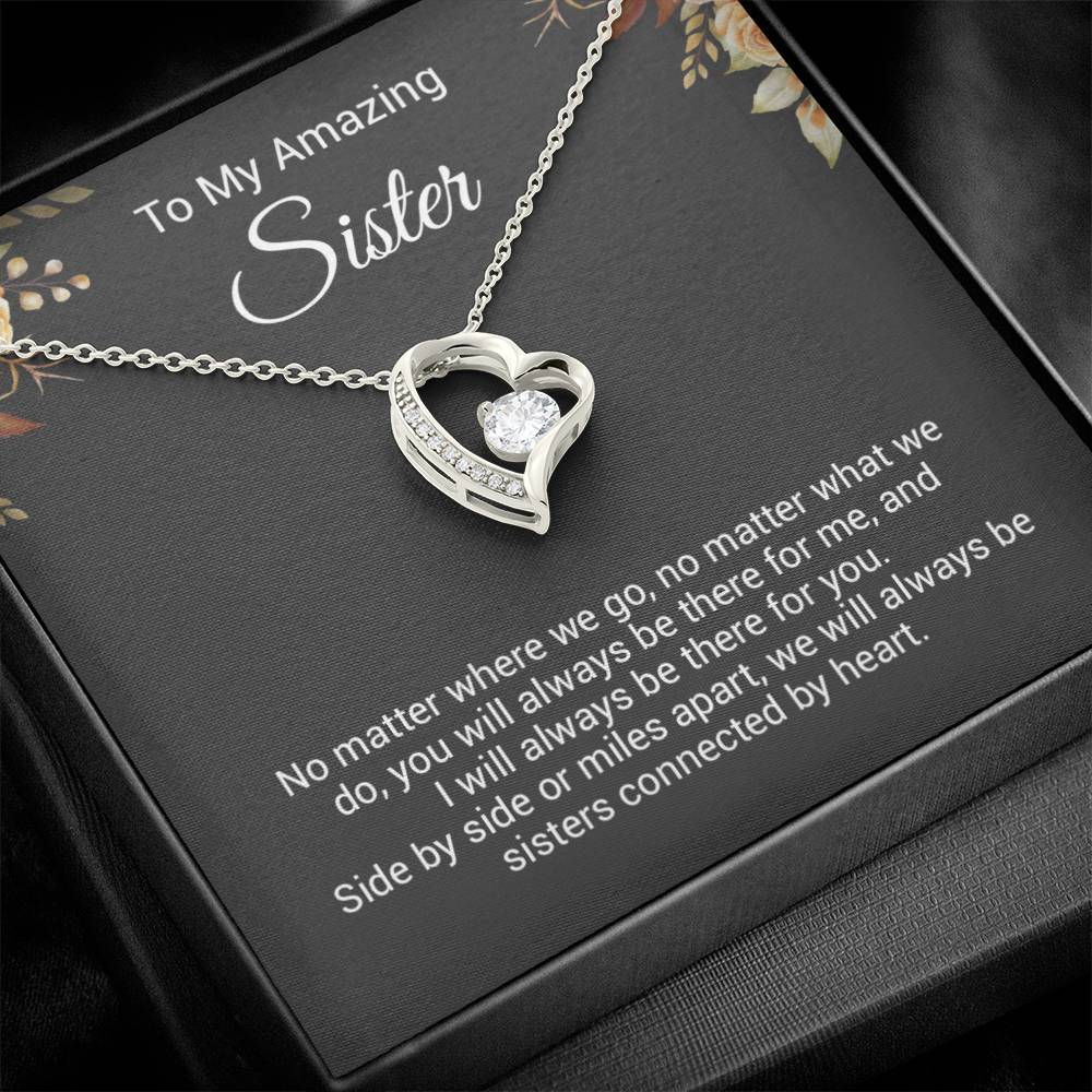 To My Sister Necklace, Birthday Gift For Sister, Sister Christmas Gift