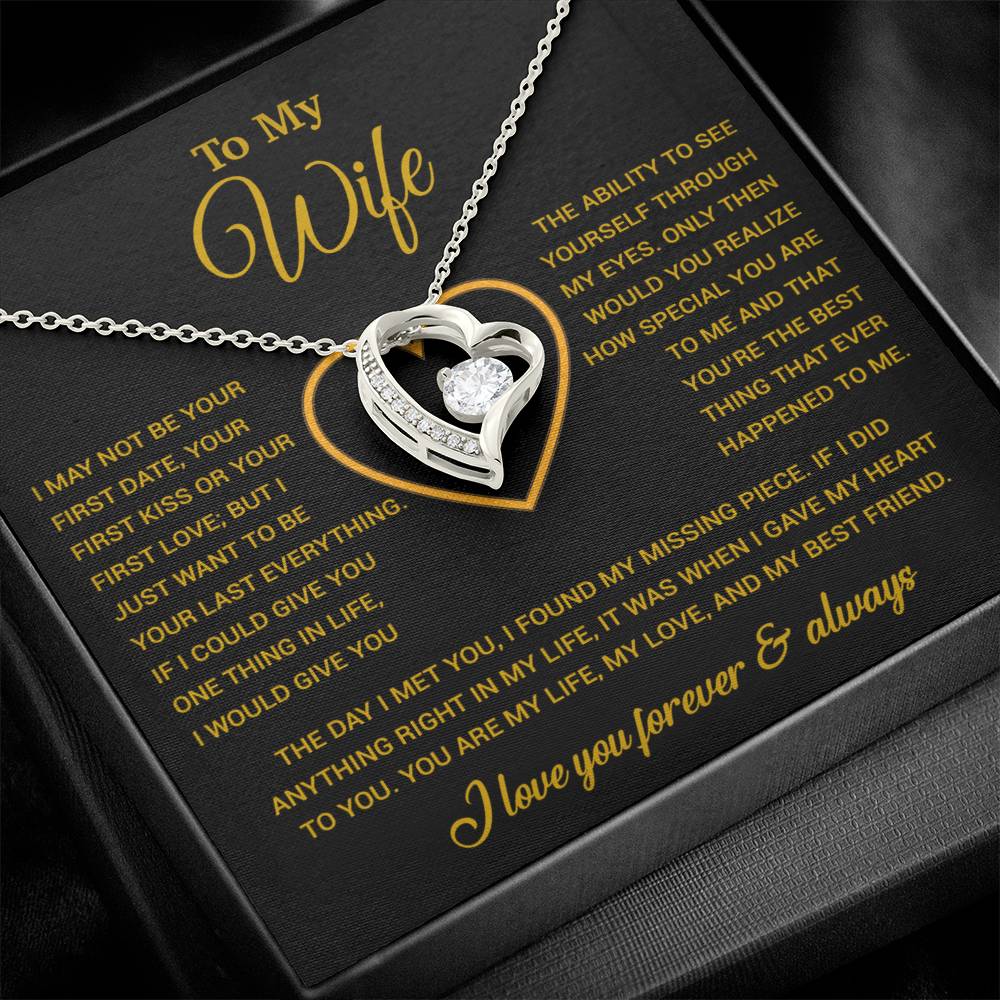 To My Wife Necklace, Christmas Gifts For Women, Anniversary Gift For Wife 29_12_Gold