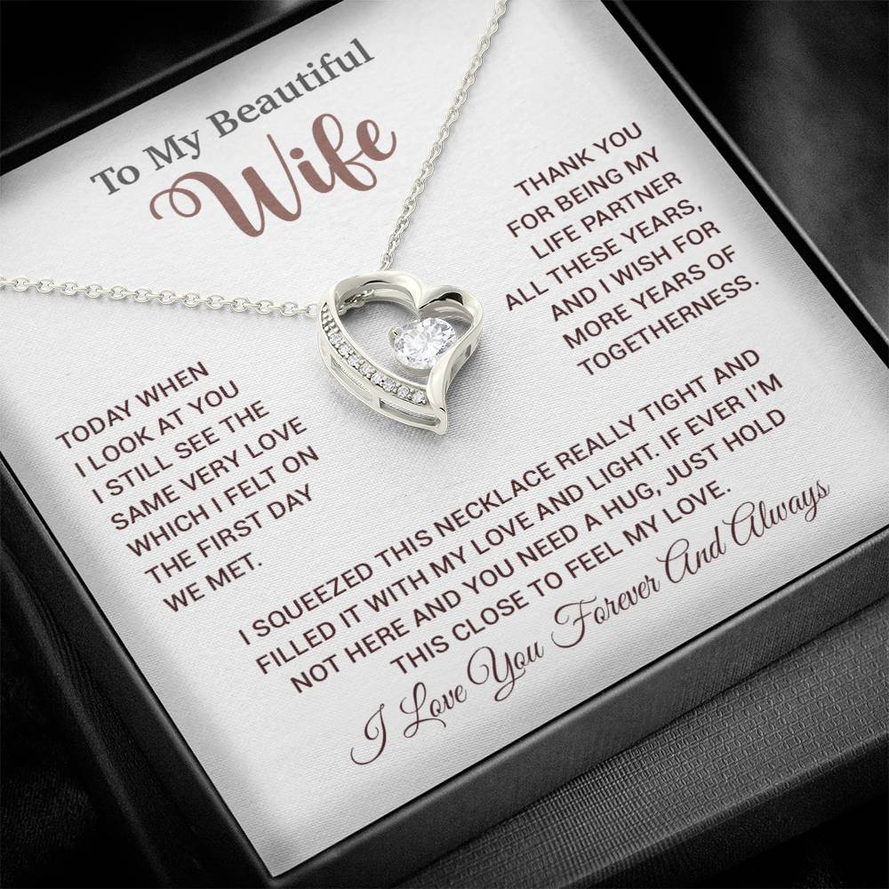 To My Wife Necklace, Wife Gift From Husband, Wife Husband Necklace, Christmas Gift 17_9