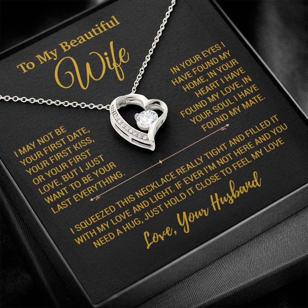 To My Wife Necklace, Christmas Gifts For Women, Anniversary Gift For Wife 23_12_Gold