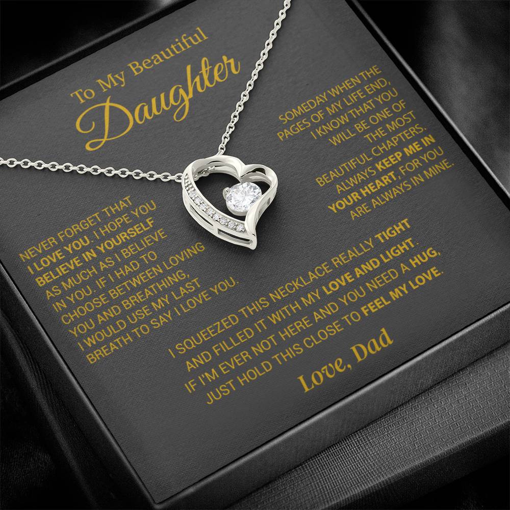 To My Daughter Necklace, Daughter Father Necklace, Daughter Gift From Dad 9_10