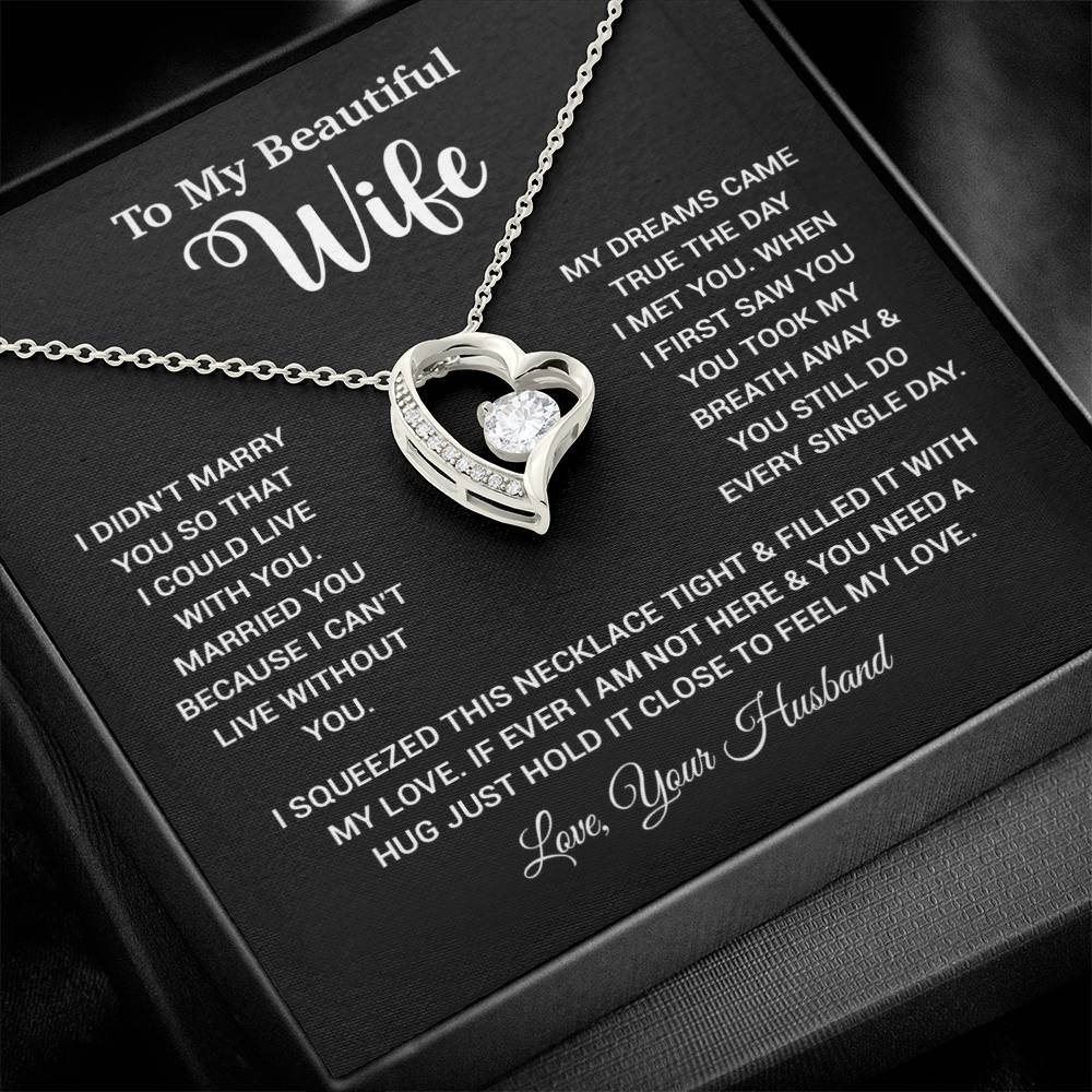 To My Wife Necklace Wife Gift from Husband, Anniversary Gift, Christmas Gift