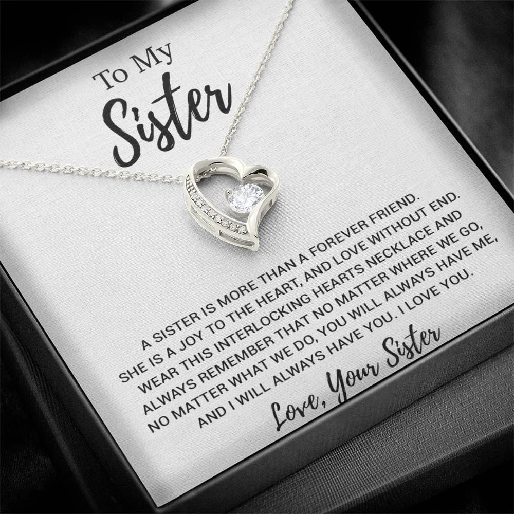To My Sister Necklace, Brother to Sister, Birthday gift For Sister from Brother 19_2