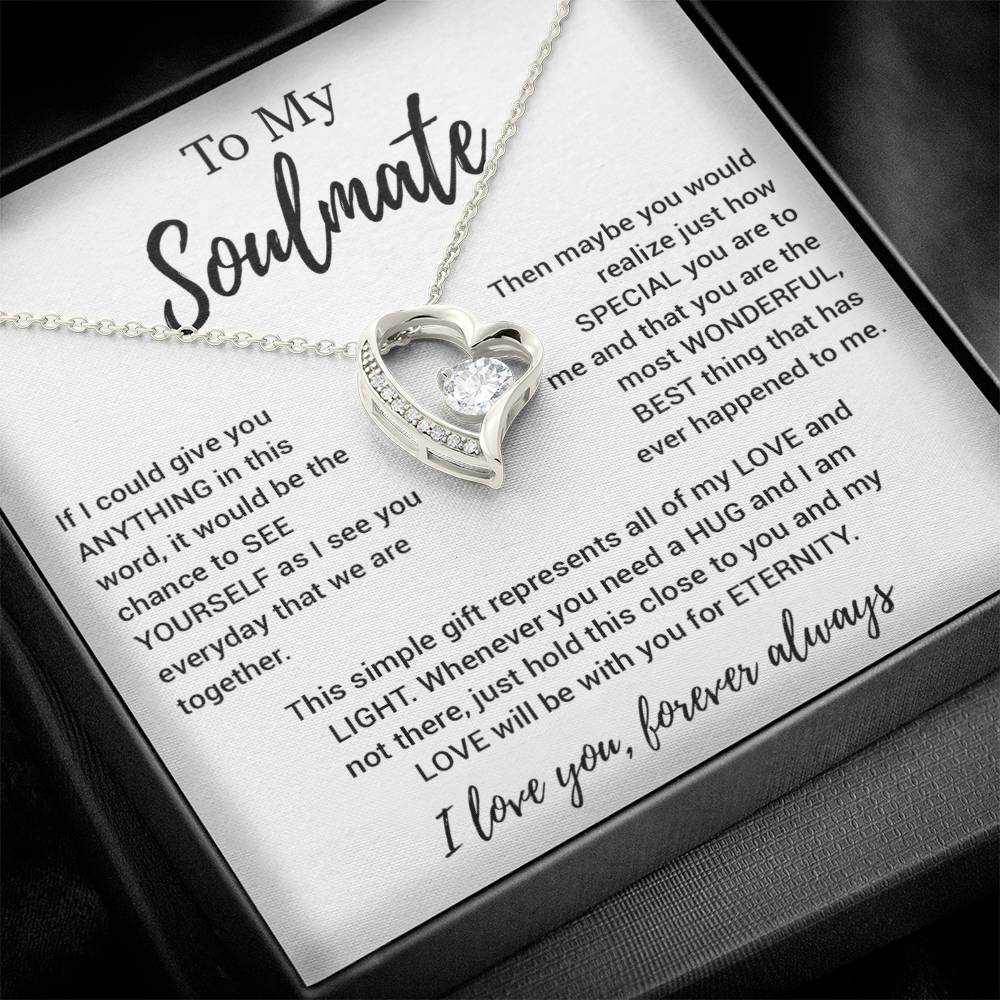 To My Soulmate Necklace, Soulmate Gift, Soulmate Jewelry Anniversary 11_8