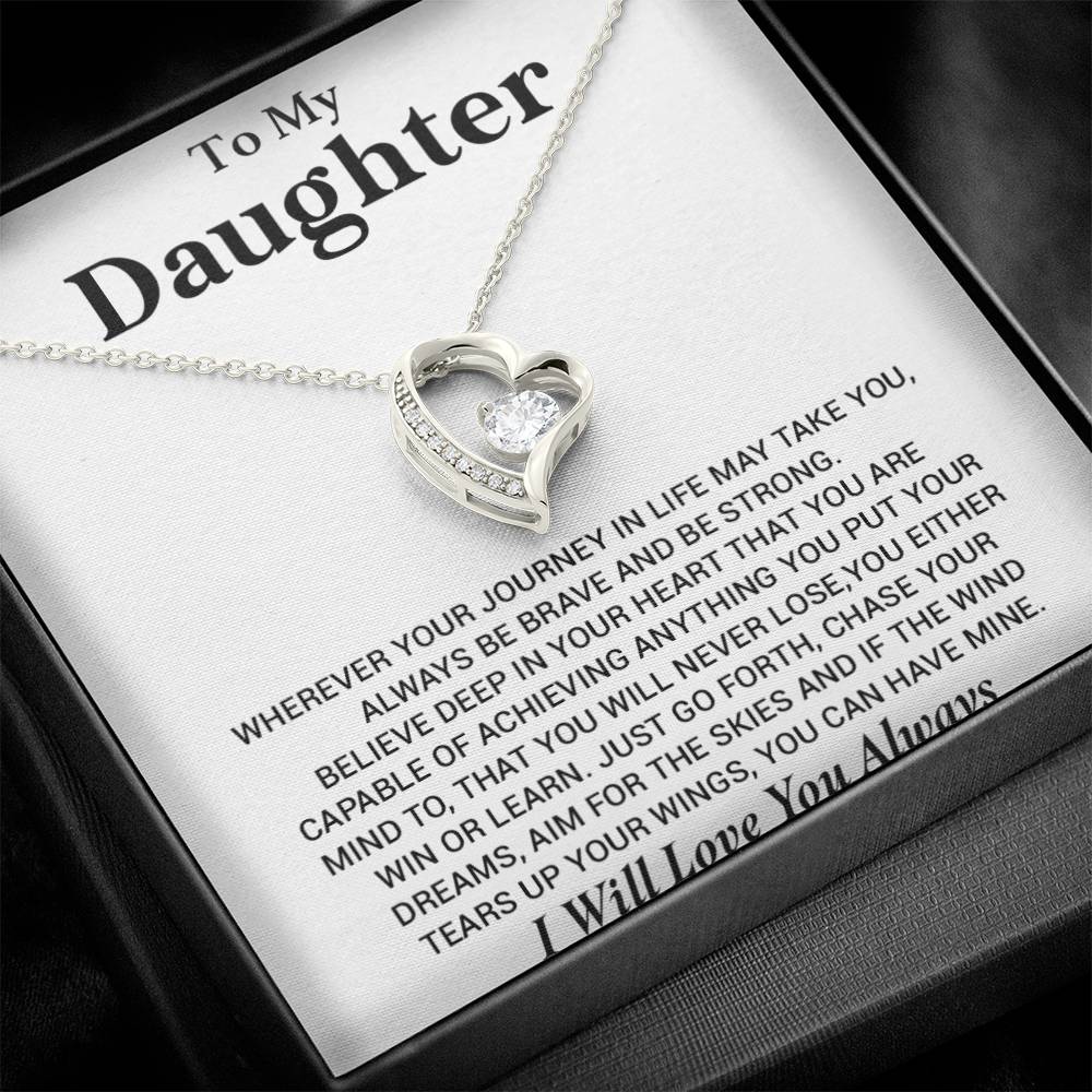 To My Daughter Necklace, Gift for Daughter from Dad, Birthday Christmas Graduation Gift 4_8