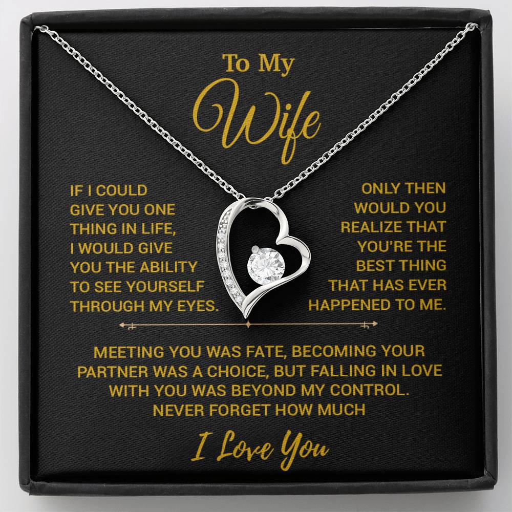To My Wife Necklace, Christmas Gifts For Women, Anniversary Gift For Wife 19_10_Gold