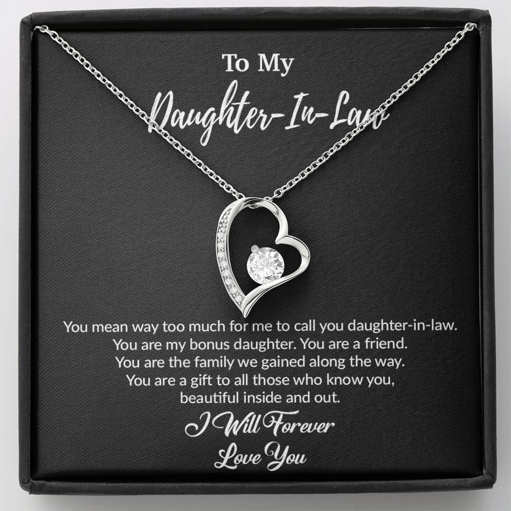 To My Daughter-In-Law Necklace, Gift For Daughter In Law, Daughter In Law Gift