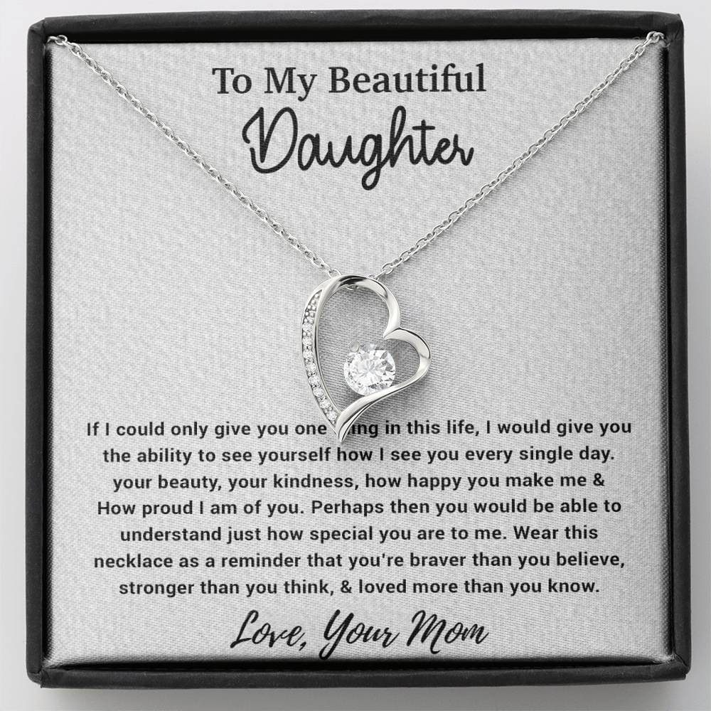 To My Daughter Necklace, Gift For Daughter From Mom, Birthday Gifts 4_10