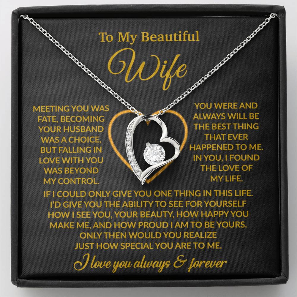 To My Wife Necklace, Wife Gift from Husband, Christmas Gift 27_11
