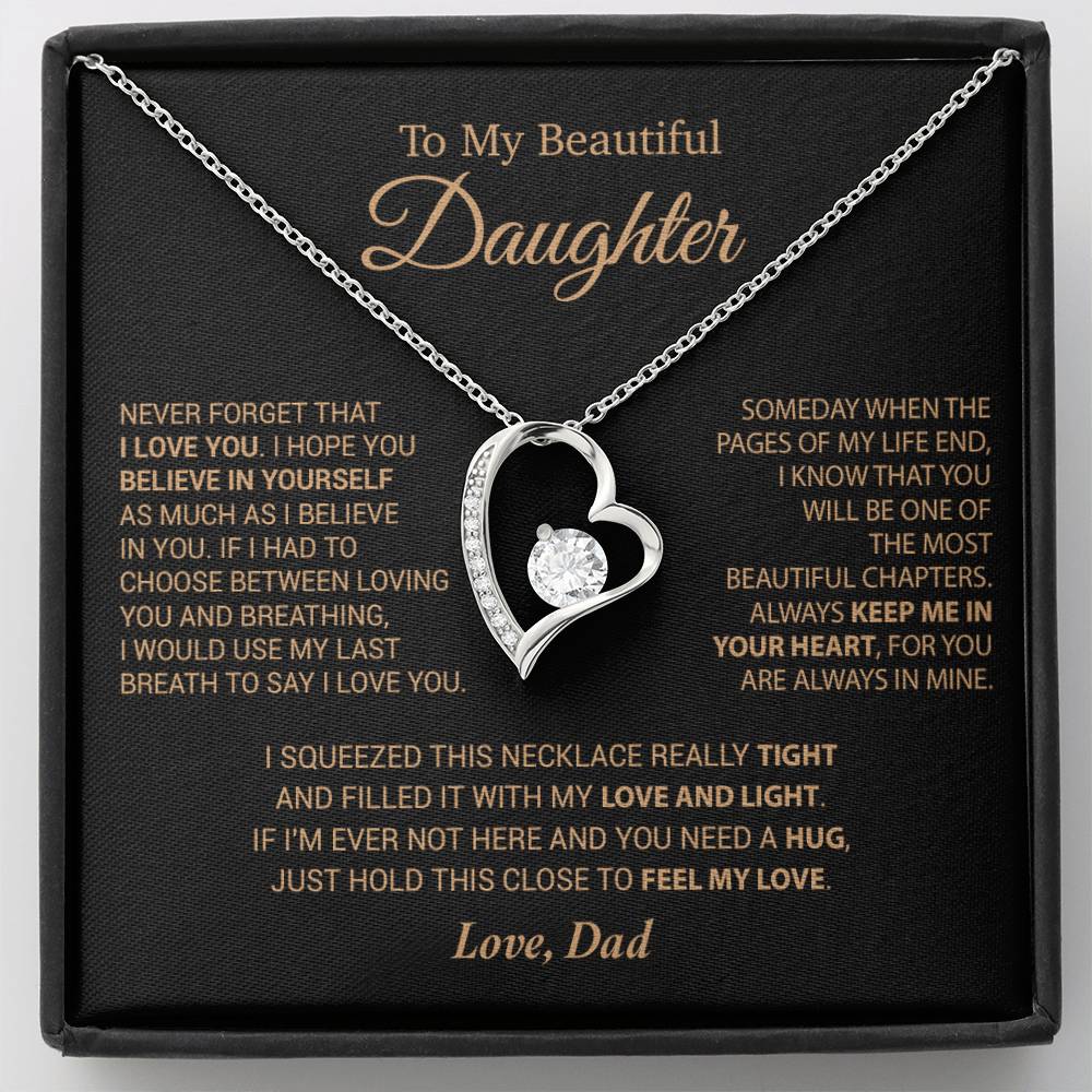 To My Daughter Necklace, Daughter Father Necklace, Daughter Gift From Dad 6_9_Cam