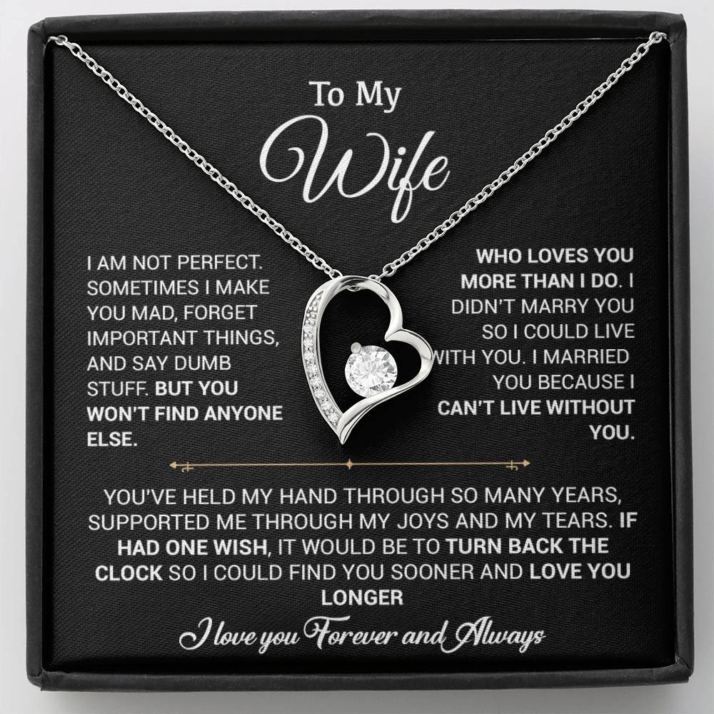 To My Wife Necklace, Gift For Wife, Anniversary Gift For Wife, Christmas Gift