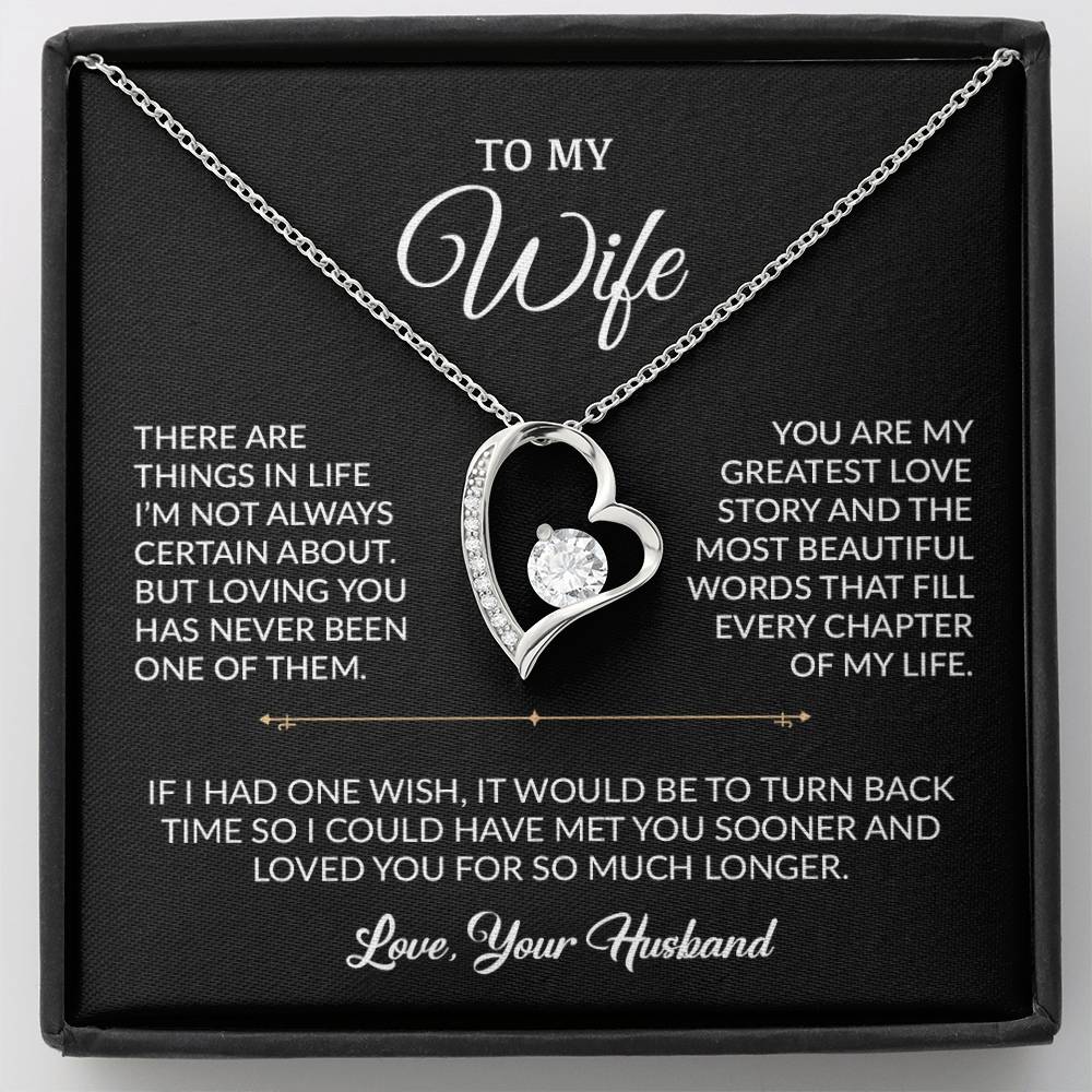 To My Wife Necklace, Gift For Wife, Anniversary Gift For Wife, Necklace For Wife