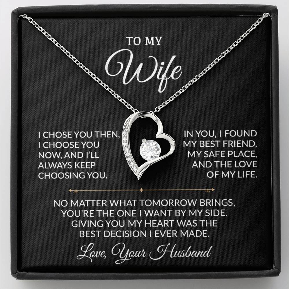 To My Wife Necklace, Gift For Wife, Anniversary Gift For Wife, Necklace For Wife