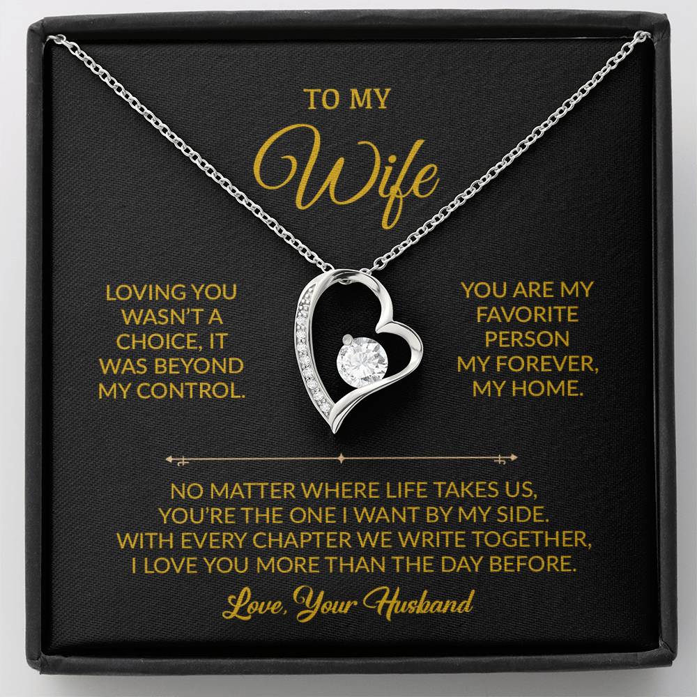 To My Wife Necklace, Gift For Wife, Anniversary Gift For Wife, Necklace For Wife