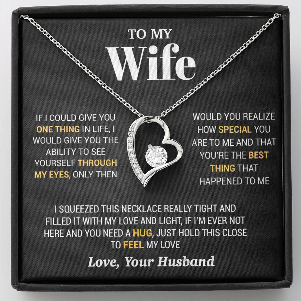 To My Wife Necklace, Christmas Gifts For Women, Anniversary Gift For Wife 2_10_Black