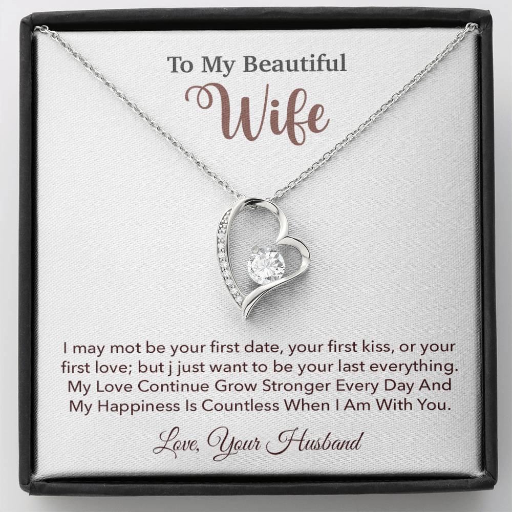 To My Wife Necklace, Wife Gift From Husband, Wife Husband Necklace, Christmas Gift 5_10
