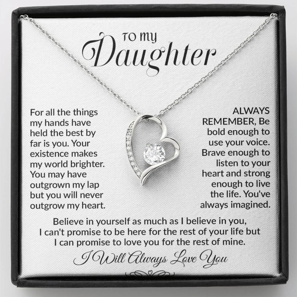 To My Daughter Necklace, Gift for Daughter from Dad, Daughter Father Necklace 6_10