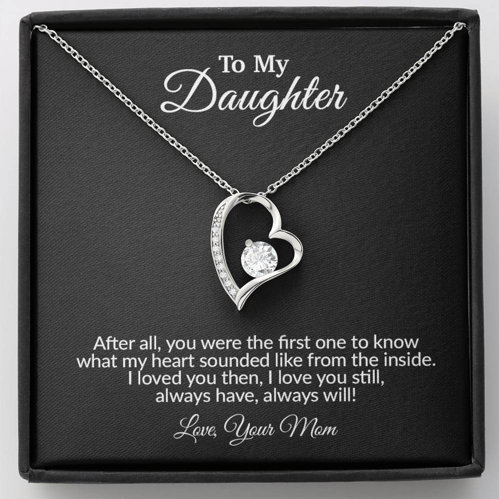 To My Daughter Necklace, Gift for Daughter from Mom, Mother Daughter Necklace